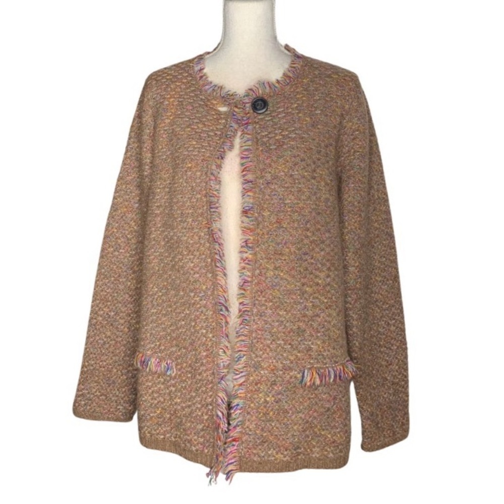 Gio & Gio Wool Mohair Blend Cardigan